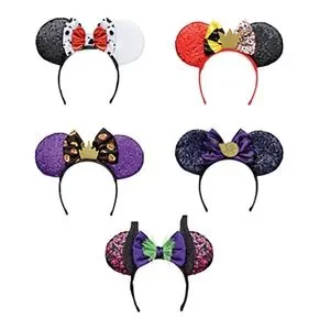 Disguise Disney Villains Ears Set of 5 NEW Disney Disguise 100 Villains Dress Up Ear Headband Set  main image 2